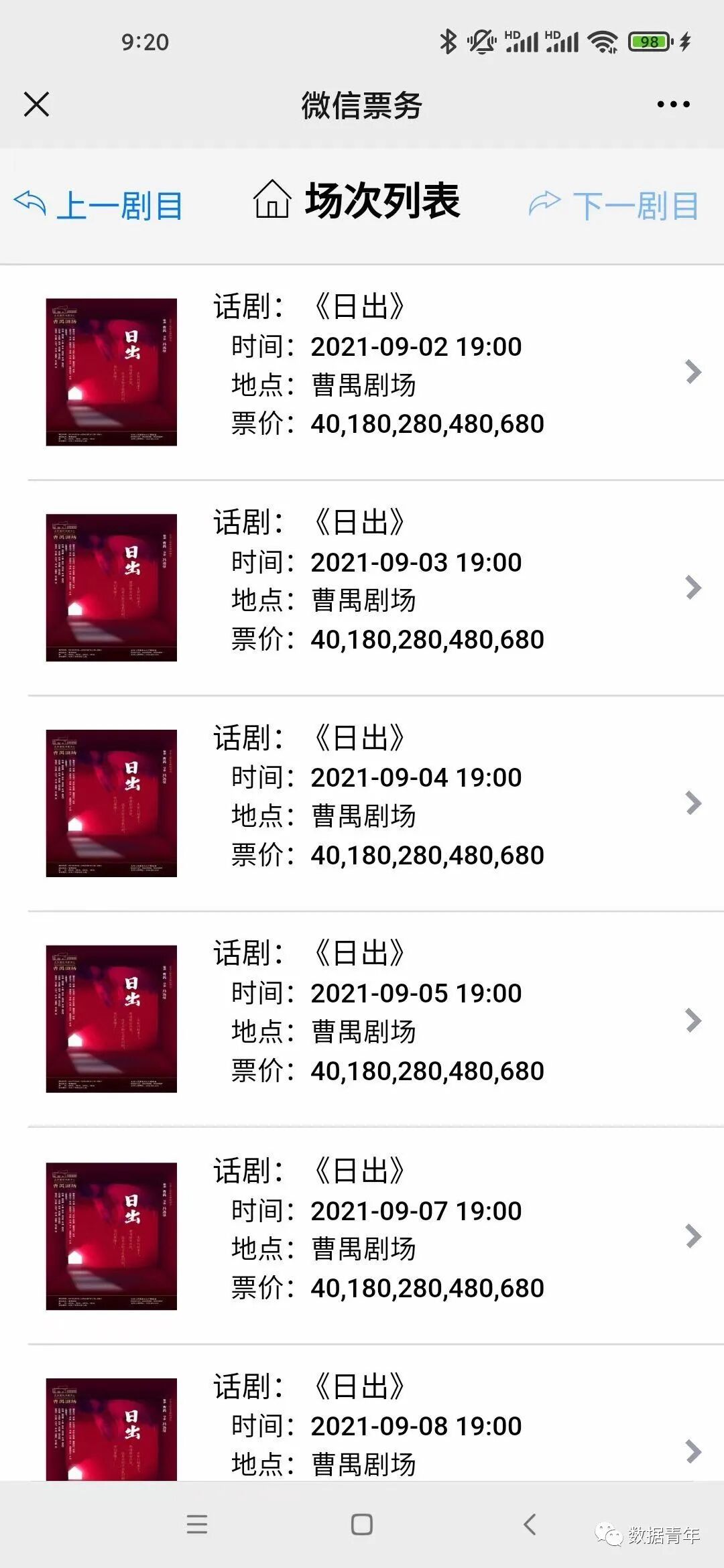 这，是我有生以来见过最贵的话剧票！